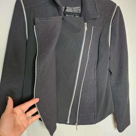 HARVE BERNARD versatile Double Zipper cotton moto Jacket - Picture 11 of 16